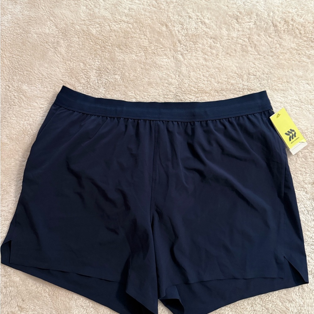 all in motion Men's Navy Athletic Shorts